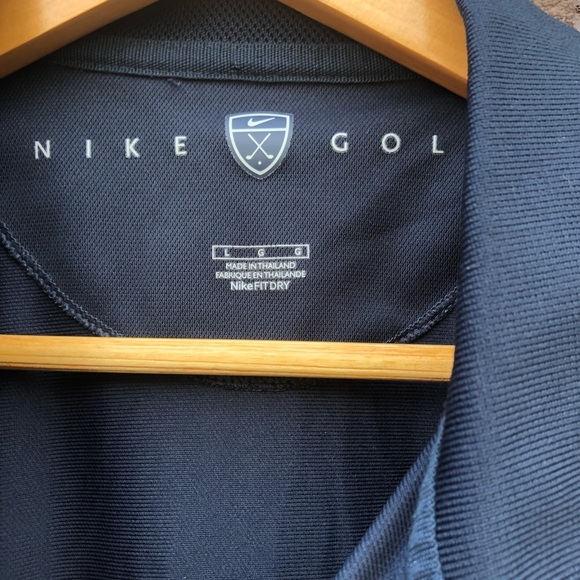 NIKE GOLF FIT DRY MEN'S POLO GOLF SHIRT Blue Large - Picture 4 of 8